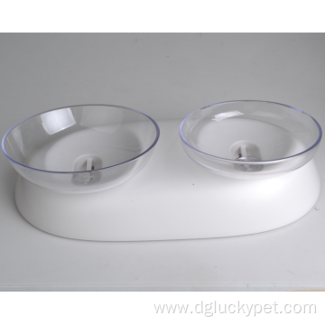 Neck Protection Double Pet Food Plates Pet Bowls